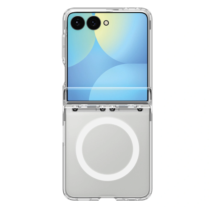 Spigen - Spigen Mobilskal För Galaxy Z Flip 8 Magsafe Ultra Hybrid Pro - Clear/Vit