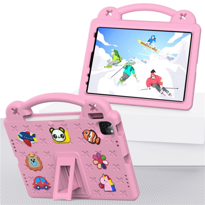 UTGATT - iPad Pro 11 (2018/2020/2021/2022) Skal EVA Kickstand Shockproof - Rosa