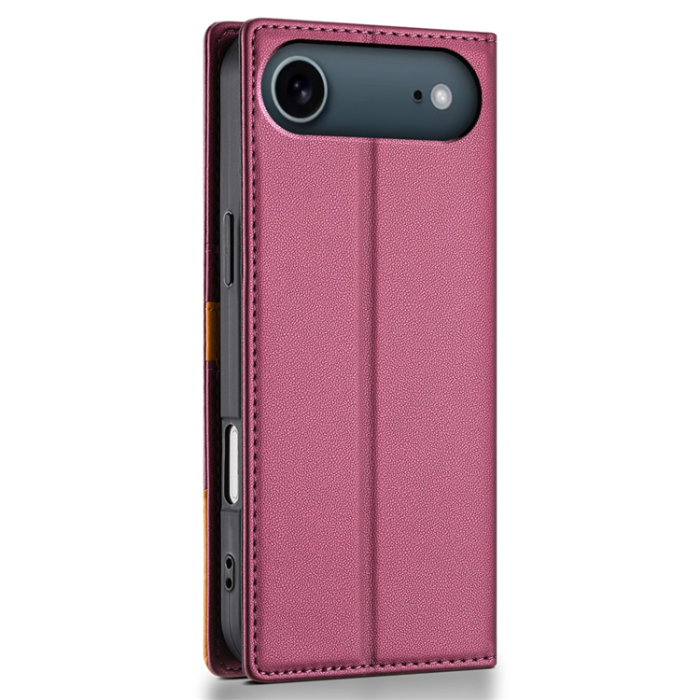 N.BEKUS - N.BEKUS iPhone Air Plånboksfodral RFID Blocking P3 - Vinröd