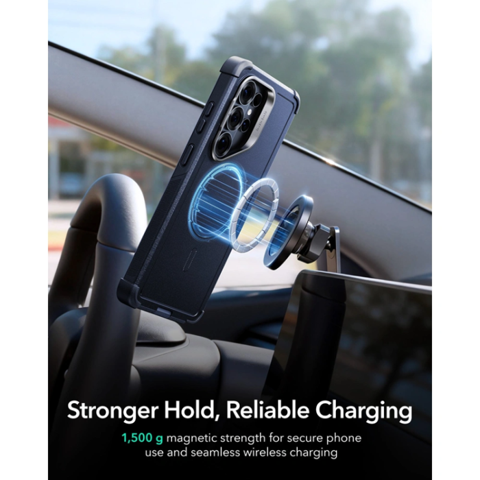 ESR - ESR Mobilskal För Galaxy S26 Ultra Magsafe Cyber Tough Kickstand - Blå