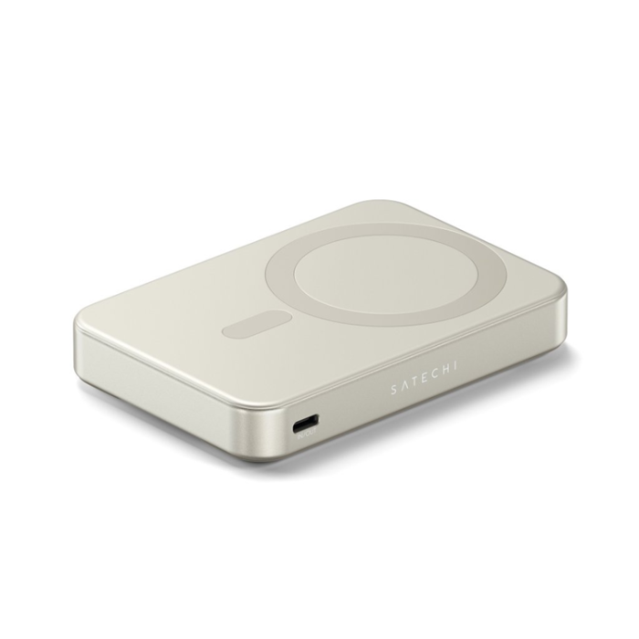 Satechi - Satechi Qi2 Magsafe Powerbank 10000mAh med Stativ - Sand
