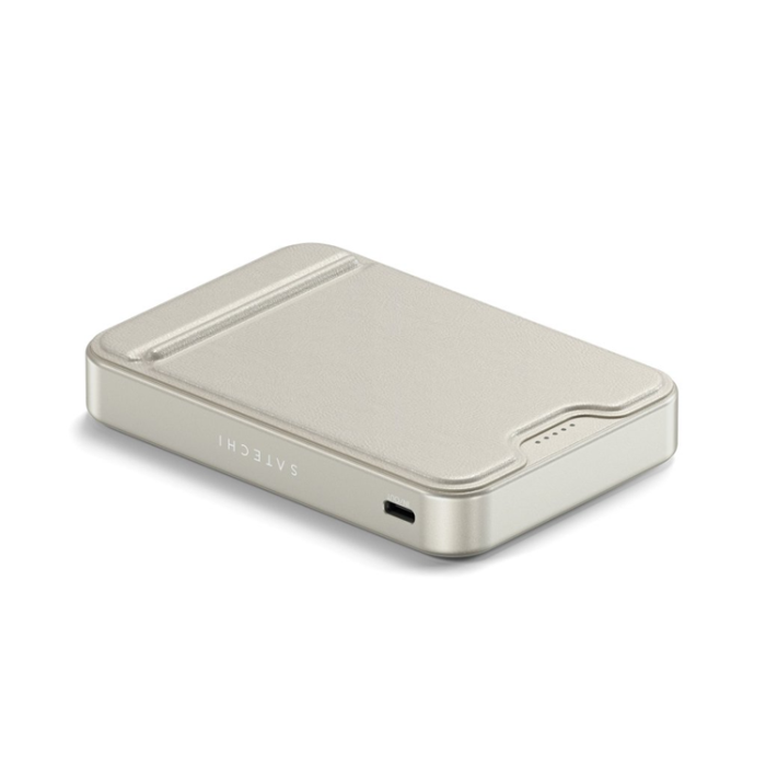 Satechi - Satechi Qi2 Magsafe Powerbank 10000mAh med Stativ - Sand