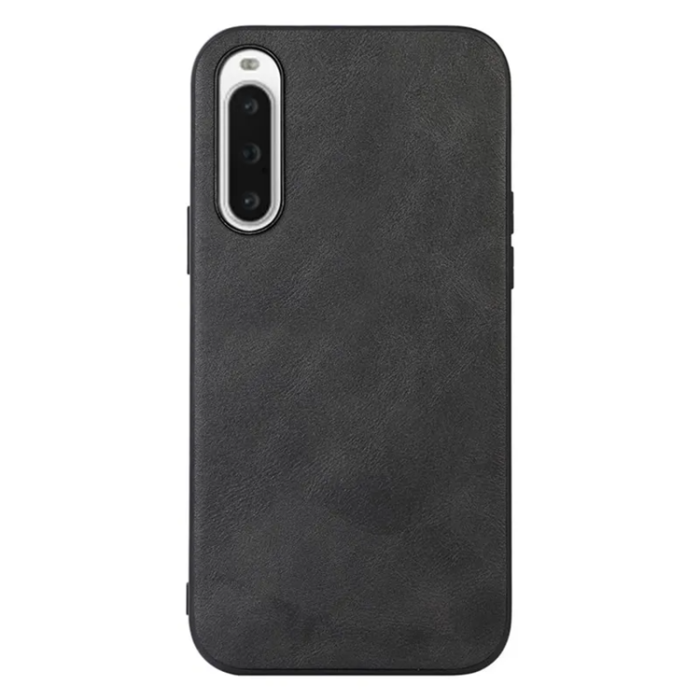A-One Brand - Sony Xperia 10 V Mobilskal Cowhide Texture - Svart