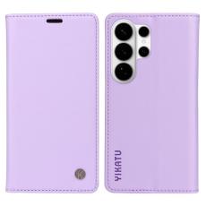 YIKATU - YIKATU Samsung Galaxy S26 Ultra Skal PU L&auml;der - Ljus Lila
