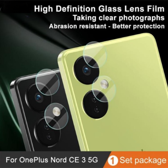 OEM - [1-PACK] OnePlus Nord CE 3 Lite Kameralinsskydd i Härdat glas