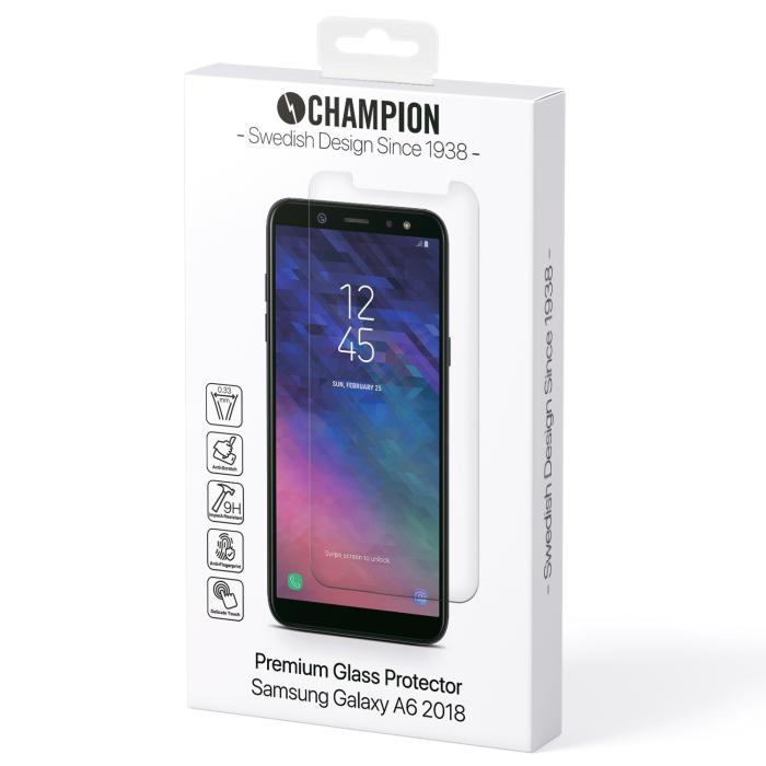 UTGATT4 - Champion Skärmskydd Curved Glas Samsung Galaxy A6