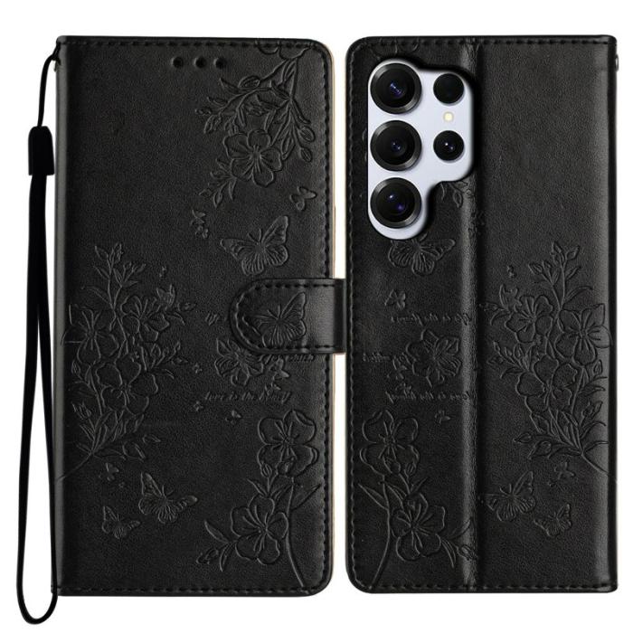 OEM - Samsung Galaxy S26 Ultra Plånboksfodral Konstläder Flip Cover - Svart