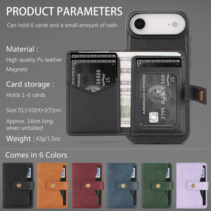 A-One Brand - iPhone Air Mobilskal MagSafe Detachable Korthållare