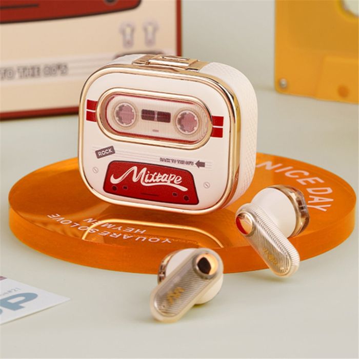 ROCK - ROCK TWS Trådlösa Bluetooth Stereo Hörlurar In-ear Retro Design