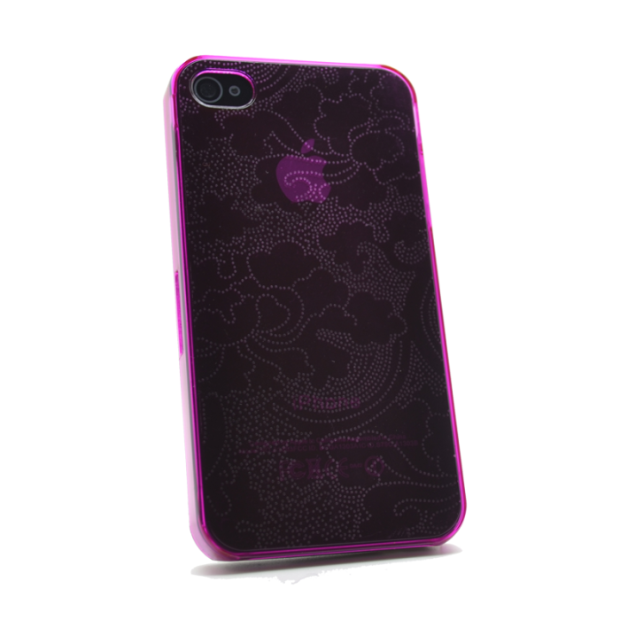 UTGATT1 - Baksidesskal till iPhone 4/4S (Magenta)