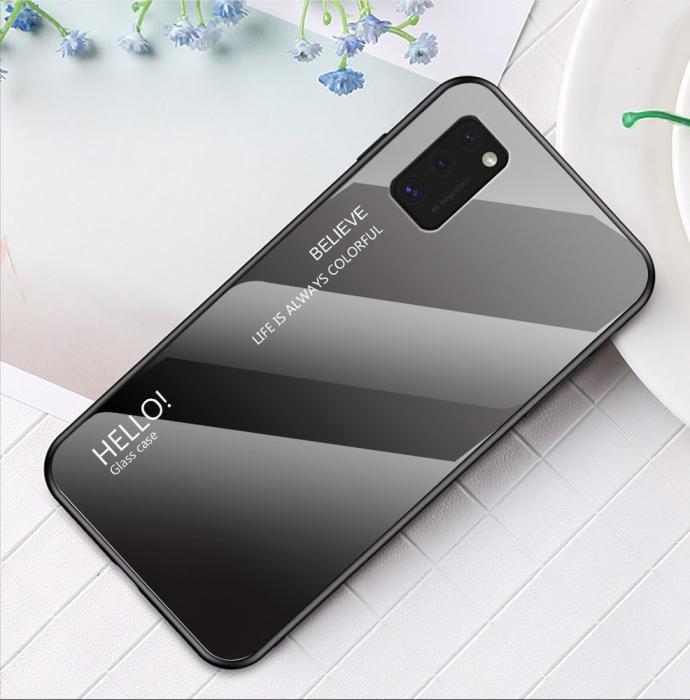 UTGATT1 - Gradient Glass Härdat glas Galaxy A41 Svart-Blå