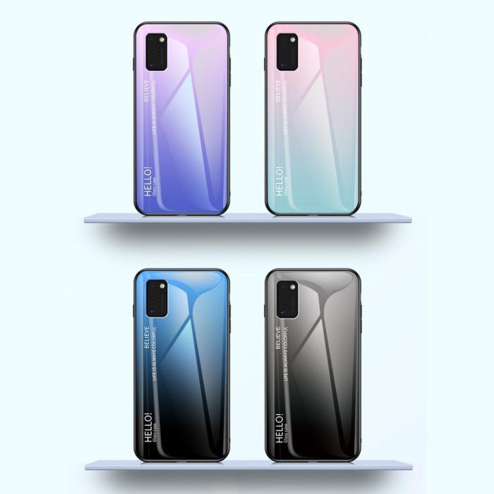 UTGATT1 - Gradient Glass Härdat glas Galaxy A41 Svart-Blå