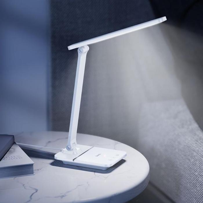 Hoco - Hoco Höjbar LED-Bordslampa HX11 - Vit