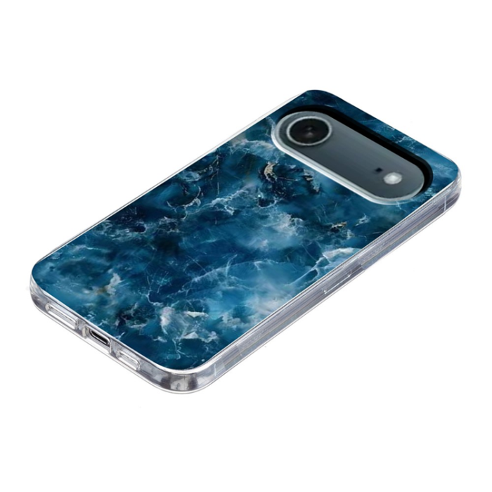 A-One Brand - iPhone Air Mobilskal Marble Pattern Printing Soft - Grå