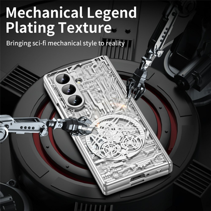 A-One Brand - Galaxy Z Fold7 Mobilskal Mechanical Legend Electroplating - Silver