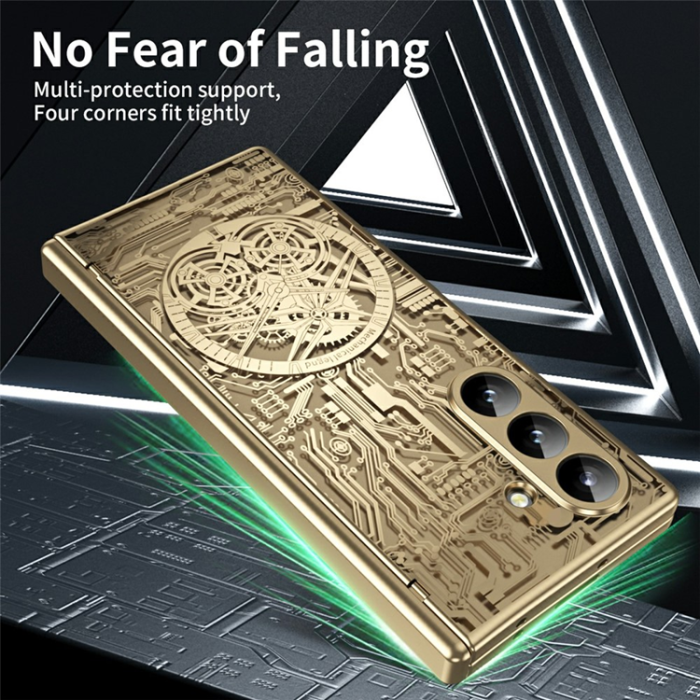 A-One Brand - Galaxy Z Fold 7 Mobilskal Mechanical Legend Electroplating - Guld