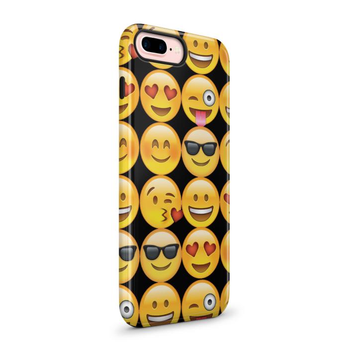 UTGATT5 - Tough mobilskal till Apple iPhone 7 Plus - Emoji - Smileys