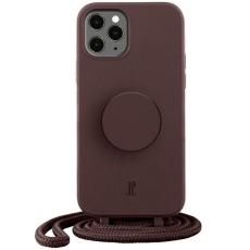 Just Elegance - Just Elegance iPhone 11 Pro Mobilskal PopGrip - Truffle