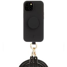 Just Elegance - Just Elegance iPhone 15 Mobilskal 3in1 PopGrip - Svart