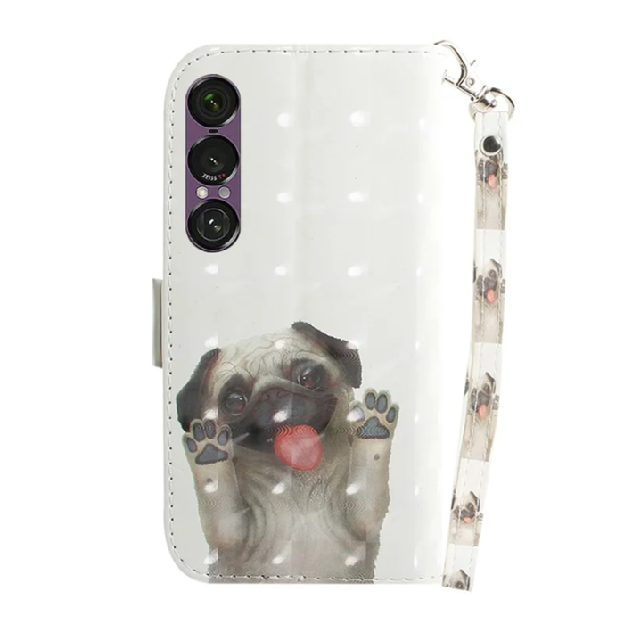 A-One Brand - Sony Xperia 1 VII Plånboksfodral med Handledsrem - Pug