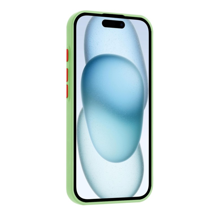 A-One Brand - iPhone 16 Plus Mobilskal Korthållare TPU - Matchagrön