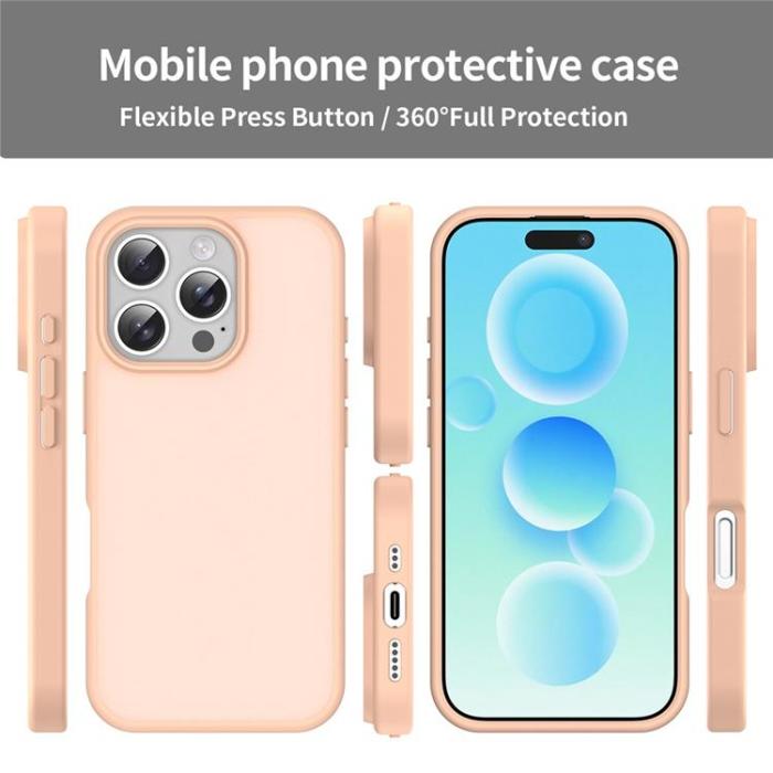 A-One Brand - iPhone 16 Pro Max Mobilskal Skin Touch Matte - Rosa