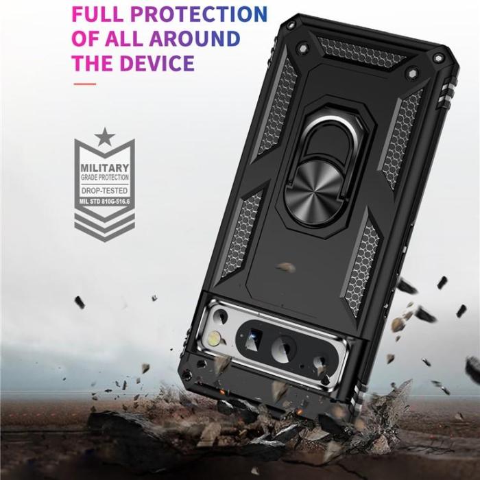 OEM - Google Pixel 8 Pro Mobilskal Ringhållare Kickstand - Svart