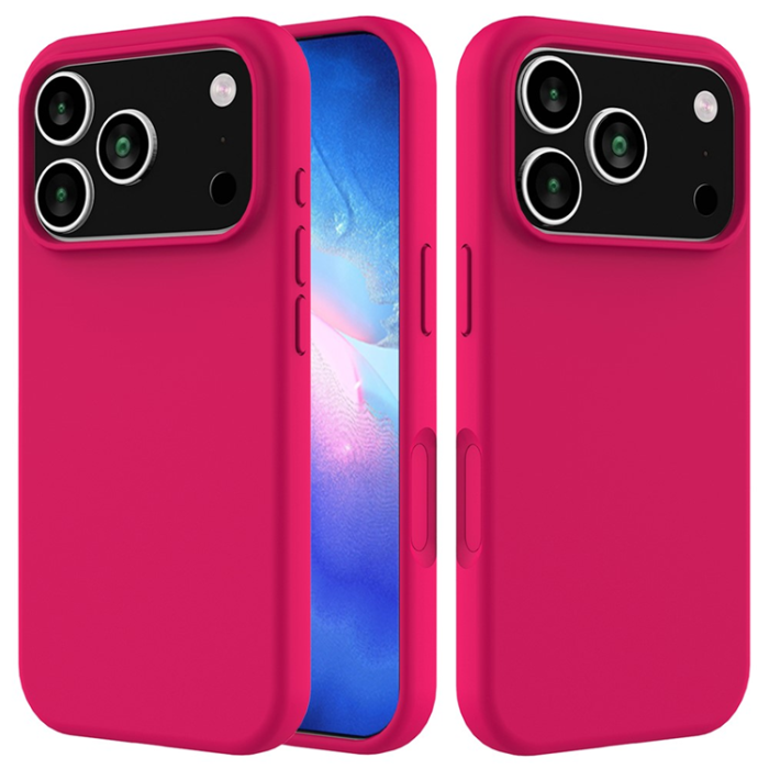 A-One Brand - iPhone 17 Pro Mobilskal Liquid Silikon - Ros