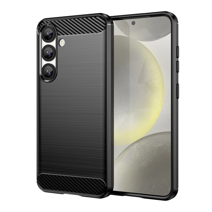 OEM - Galaxy S25 Edge Mobilskal Carbon Flexible - Svart