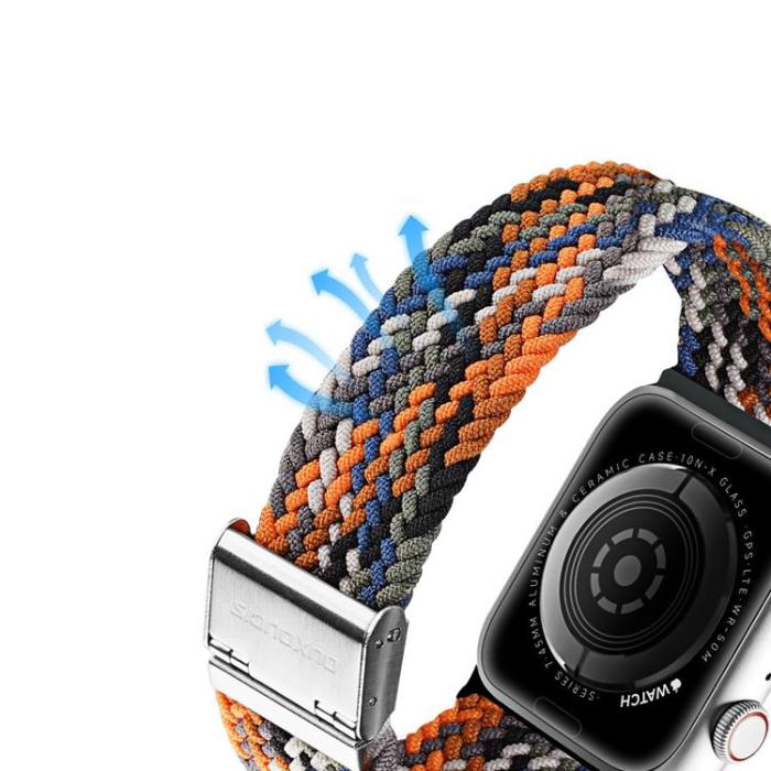 Dux Ducis - Dux Ducis Apple Watch 4/5/6/7/8/SE (41/40/38mm) Armband Camo Braided