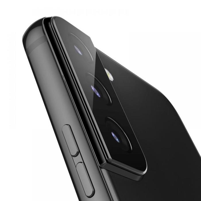 UTGATT - Spigen 2-Pack Kameralinsskydd Galaxy S22/S22 Plus - Svart
