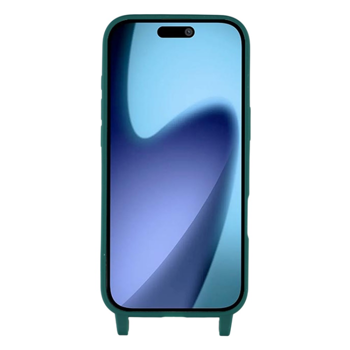 A-One Brand - iPhone 17 Air Mobilskal TPU med Hål för Rem - Mörkgrön