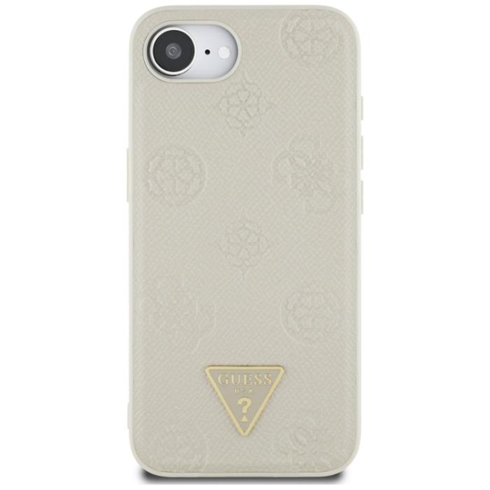 Guess - Guess iPhone 16e Mobilskal Magsafe Triangle Logo - Beige