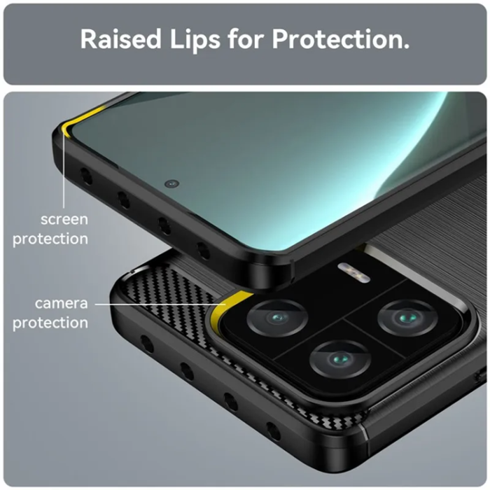 A-One Brand - Xiaomi 13 Pro Mobilskal Carbon Fiber - Svart