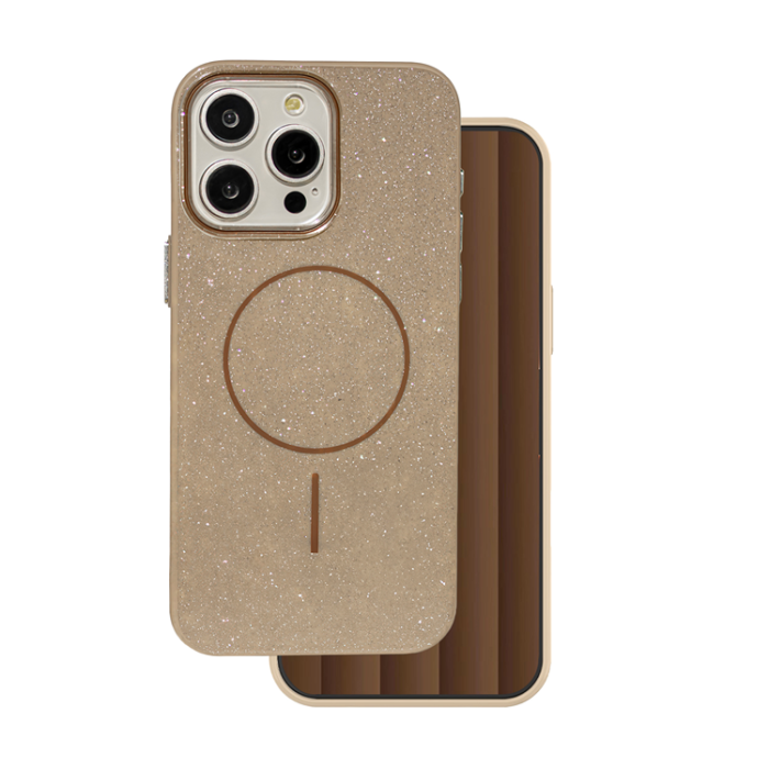 OEM - iPhone 14 Pro Mobilskal MagSafe Glitter Thin - Brun