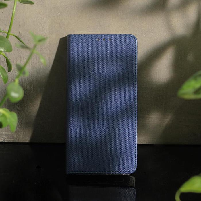 OEM - iPhone 16e Plånboksfodral Smart Magnet - Marinblå