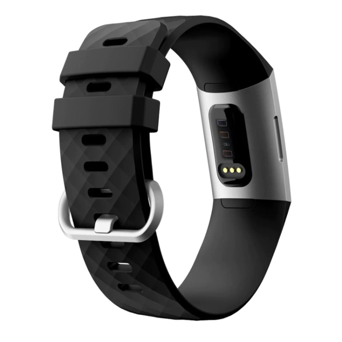 A-One Brand - Fitbit Charge 4/3 Armband Silikon - Svart