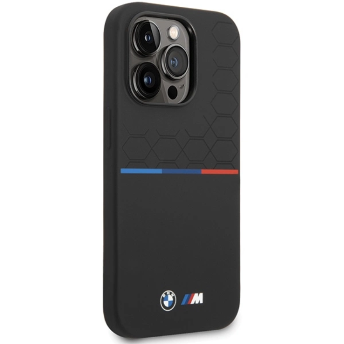 BMW - BMW iPhone 15 Pro Max Mobilskal Magsafe M Silikon Pattern