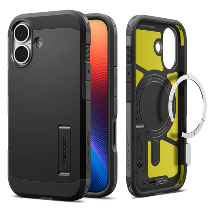 Spigen - Spigen iPhone 17 Mobilskal Magsafe Tough Armor - Svart
