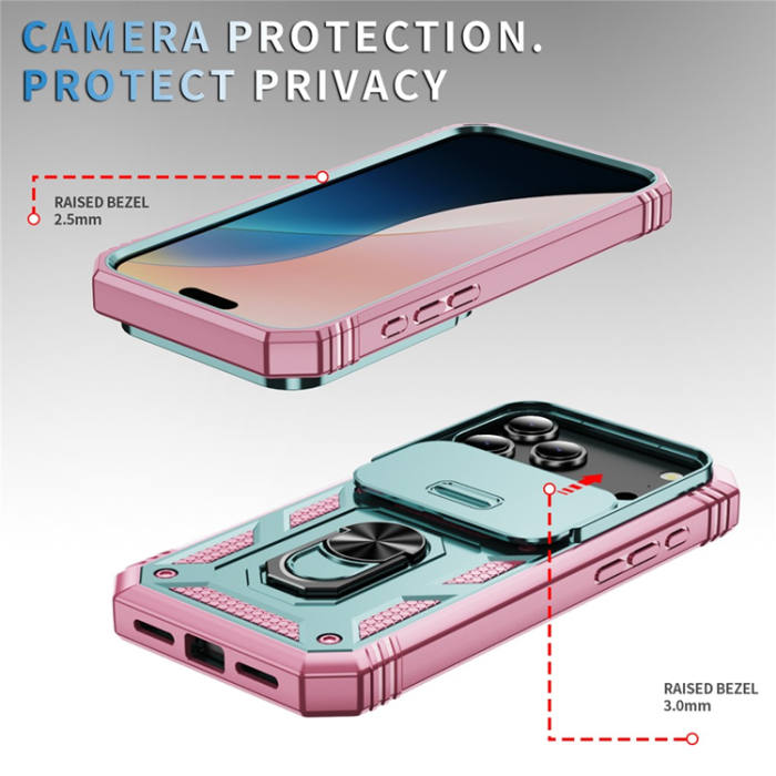 A-One Brand - iPhone 17 Pro Max Mobilskal Slide Camshield Kickstand