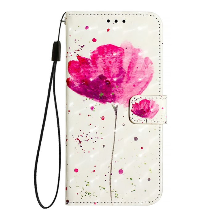 A-One Brand - iPhone 16 Pro Max Plånboksfodral Printing Pattern Med Rem