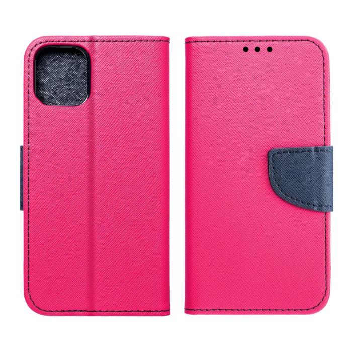 OEM - Fancy Plånboksfodral till Samsung Galaxy J5 2017 Rosa/navy