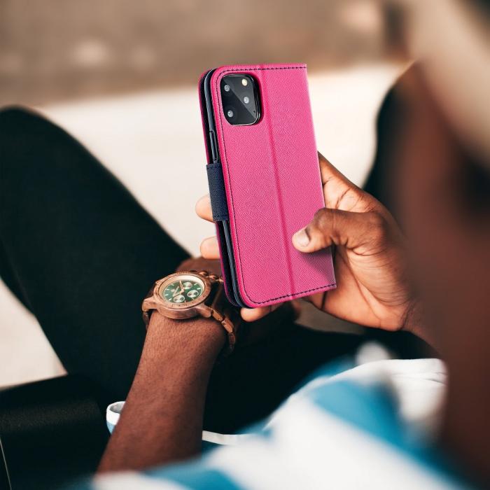 OEM - Fancy Plånboksfodral till Samsung Galaxy J5 2017 Rosa/navy