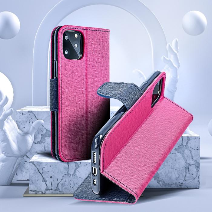 OEM - Fancy Plånboksfodral till Samsung Galaxy J5 2017 Rosa/navy