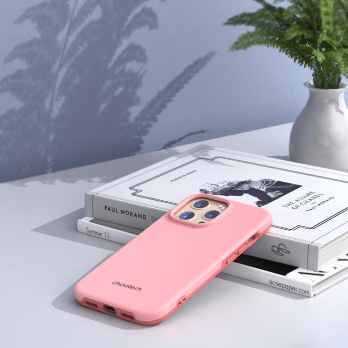 Choetech - Choetech iPhone 13 Pro Skal Magsafe MFM Anti-drop - Rosa