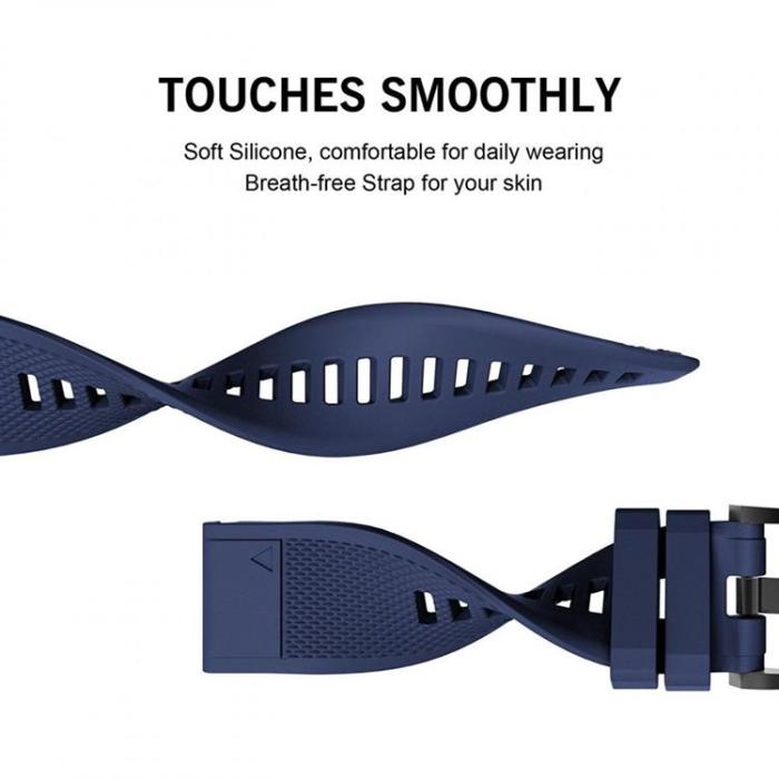 Tech-Protect - Tech-Protect Smooth Garmin Fenix Band 5/6/6 Pro - Navy Blå