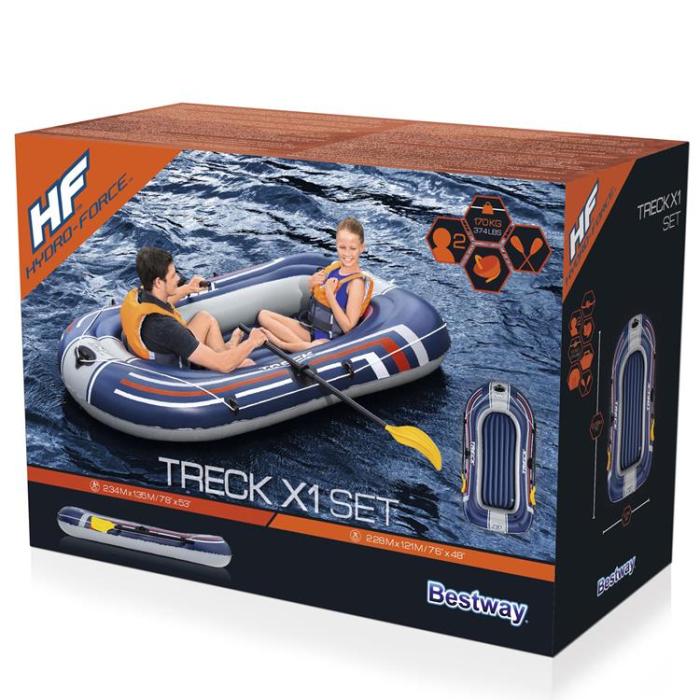Bestway - Bestway Gummibåt Hydro Force Treck X1 Set 2.28x1.21m