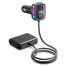 OEM - GC05 Kabel Cigarette Lighter Splitter Billaddare med flera Type-C USB-utg&aring;ngar