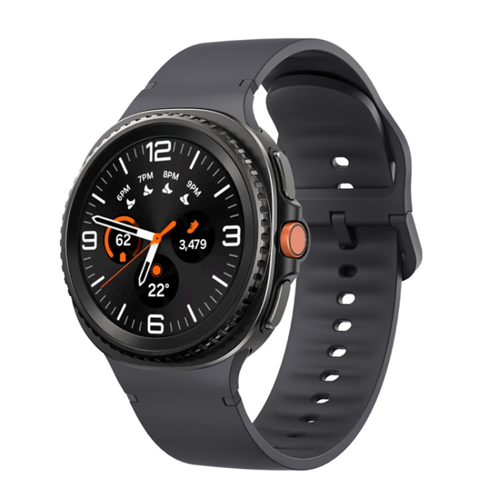 KALEBOL - Kalebol Galaxy Watch 8 (40/44/46mm) Armband Silikon - Mörkgrå