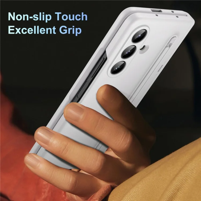 A-One Brand - Galaxy Z Fold 7 Mobilskal Kickstand med Stylus och Härdat Glas